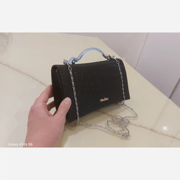 کیف مجلسی دسته دار ، همراه زنجیر دوشی بلند